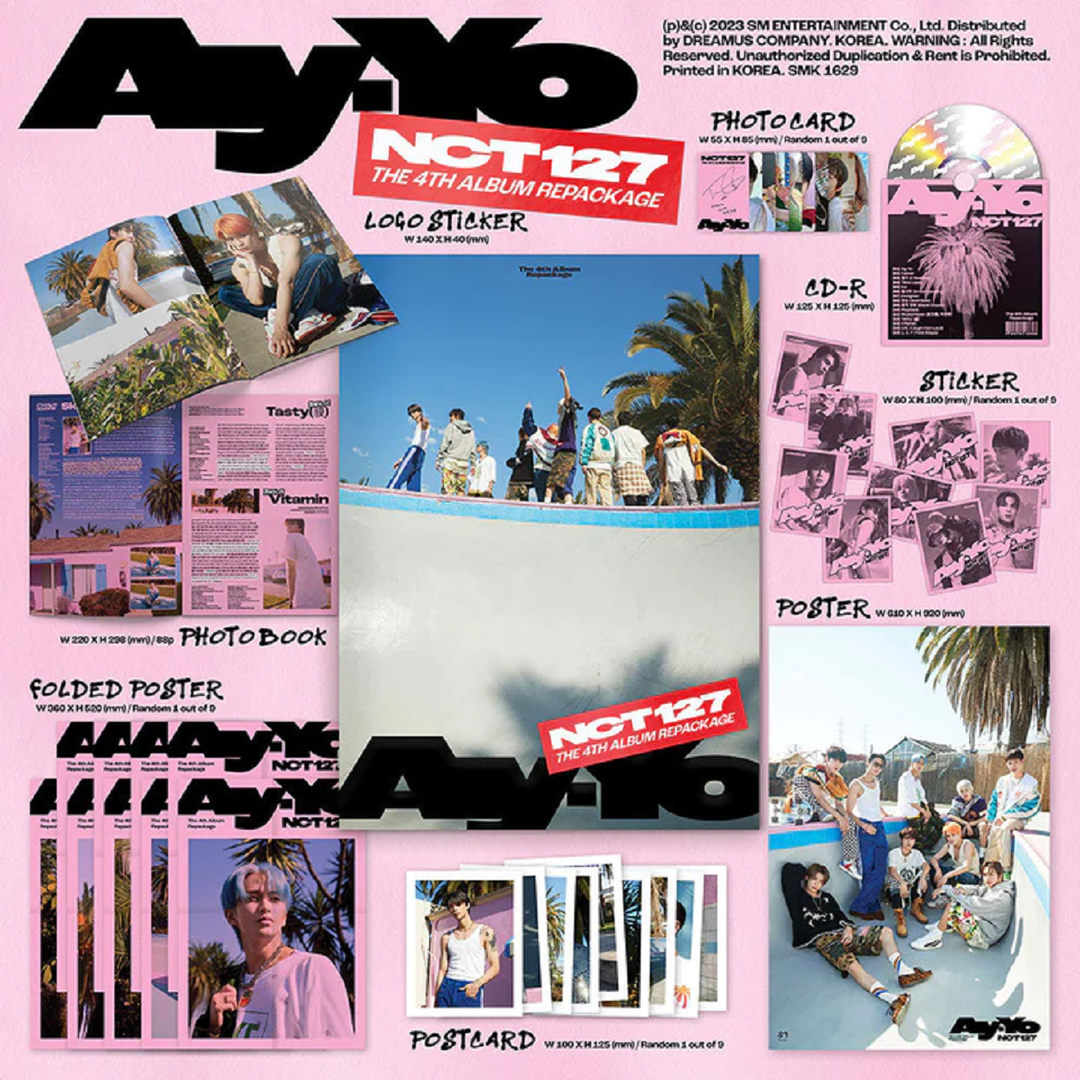 NCT 127 - AY YO 4TH FULL REPACKAGE ALBUM - RANDOM