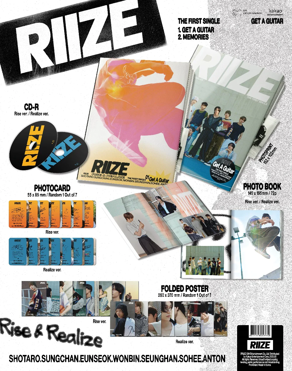 RIIZE The 1st Single Album - [Get A Guitar]