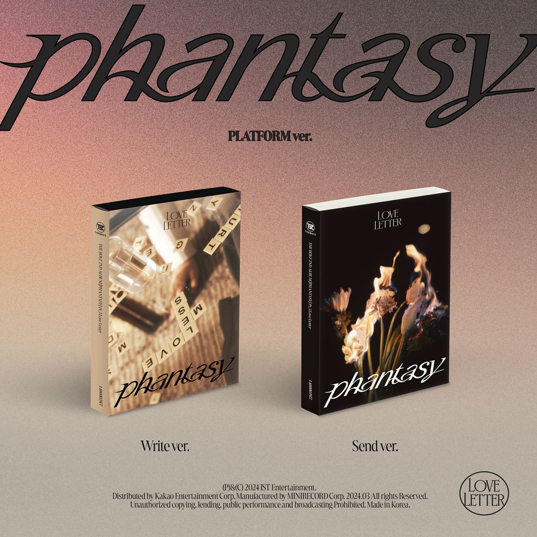 THE BOYZ 2nd Album [Part.2 Phantasy_Pt.3 Love Letter] (Platform Ver.) (Write Ver. / Send Ver.)