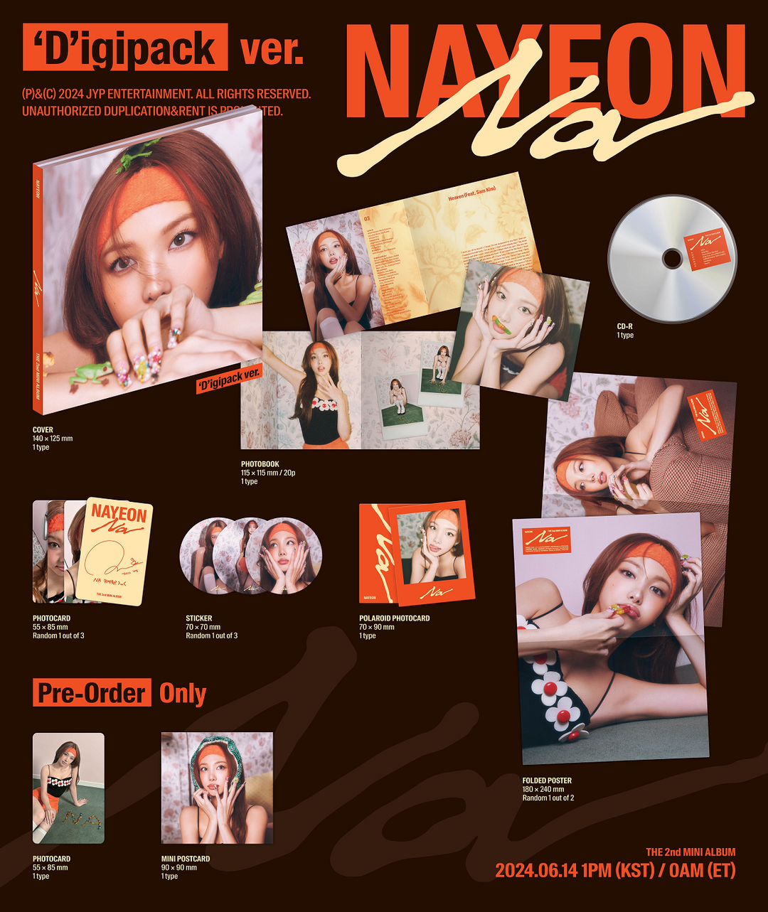 NAYEON (TWICE) 2nd Mini Album [NA] ('Digipack Ver.)