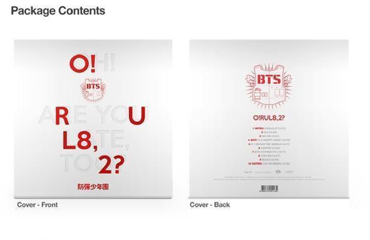 BTS - 1ST MINI ALBUM O!RUL8,2? - Hello Hallyu Kpop & Drama Shop