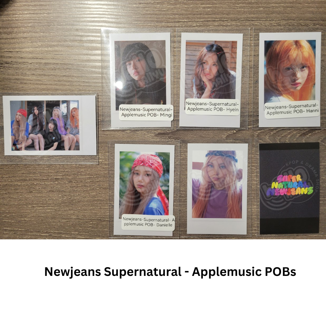 New Jeans "Supernatural" - Apple Music Pre-Order Benefit Photocard (Polaroid)