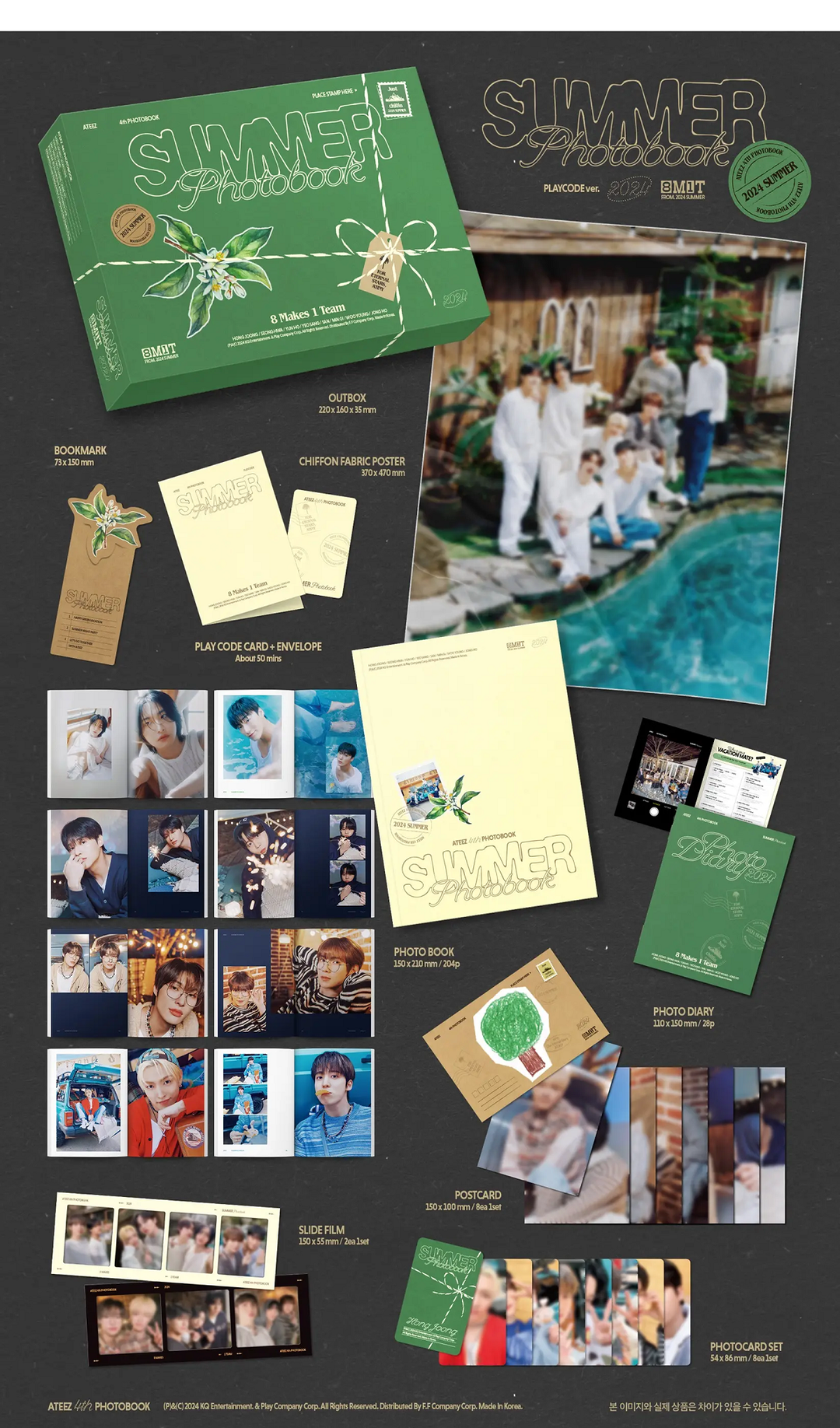 ATEEZ - 2024 SUMMER PHOTOBOOK PLAYCODE