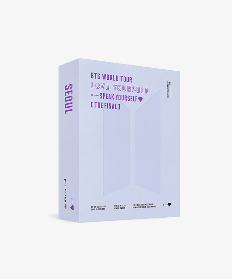 BTS BTS WORLD TOUR ‘LOVE YOURSELF : SPEAK YOURSELF’ [THE FINAL] DVD + GIFT