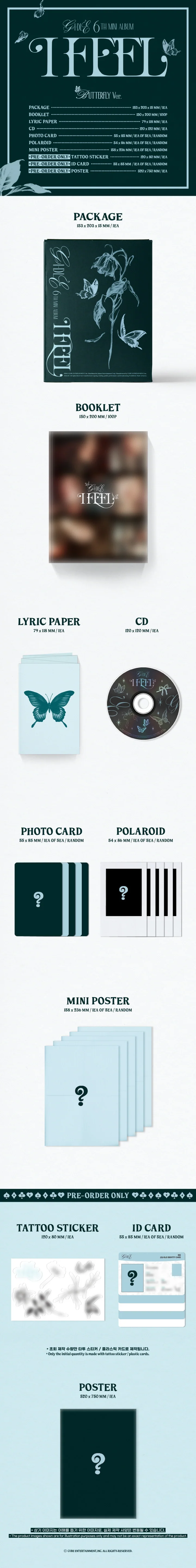 gidle-i-feel-6th-mini-album-butterfly-contents