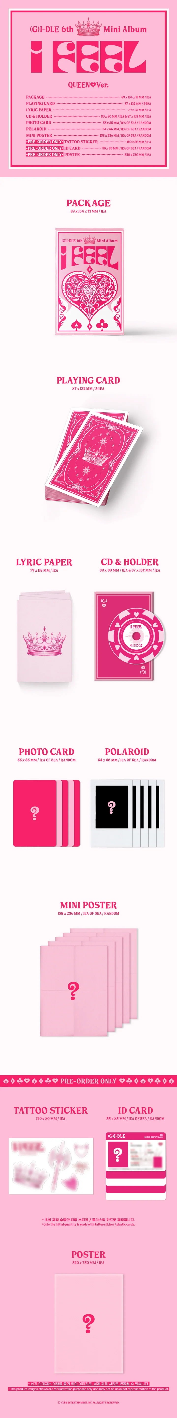 gidle-i-feel-6th-mini-album-3-version-set-contents-queen-version