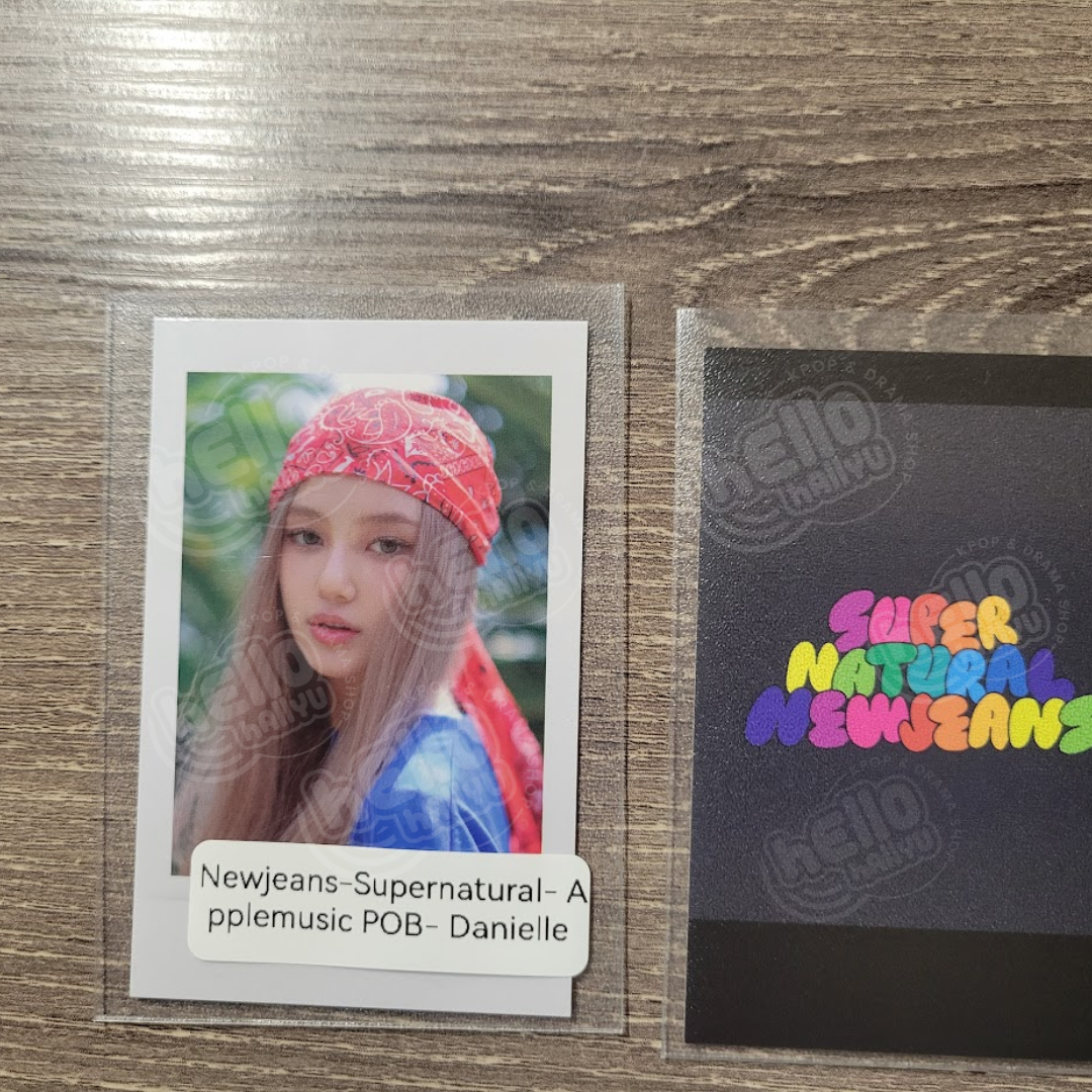 New Jeans "Supernatural" - Apple Music Pre-Order Benefit Photocard (Polaroid)