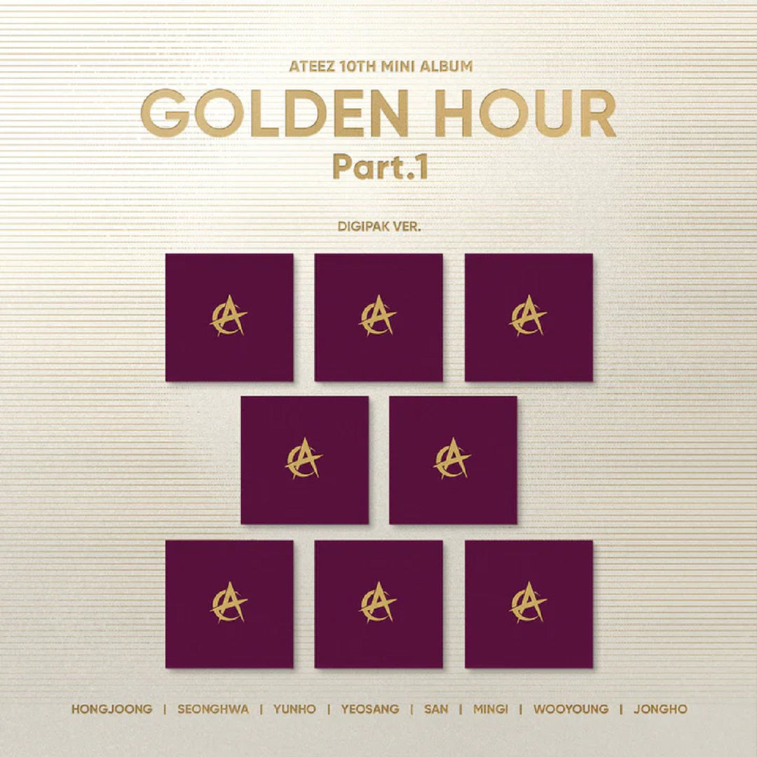 ATEEZ - GOLDEN HOUR : PART.1 10TH MINI ALBUM DIGIPACK SET