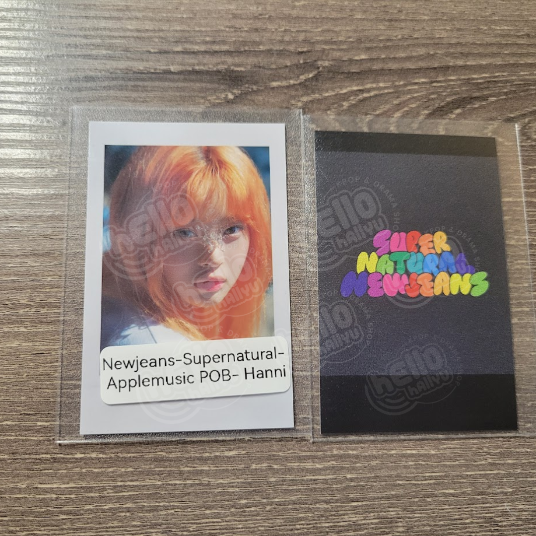 New Jeans "Supernatural" - Apple Music Pre-Order Benefit Photocard (Polaroid)