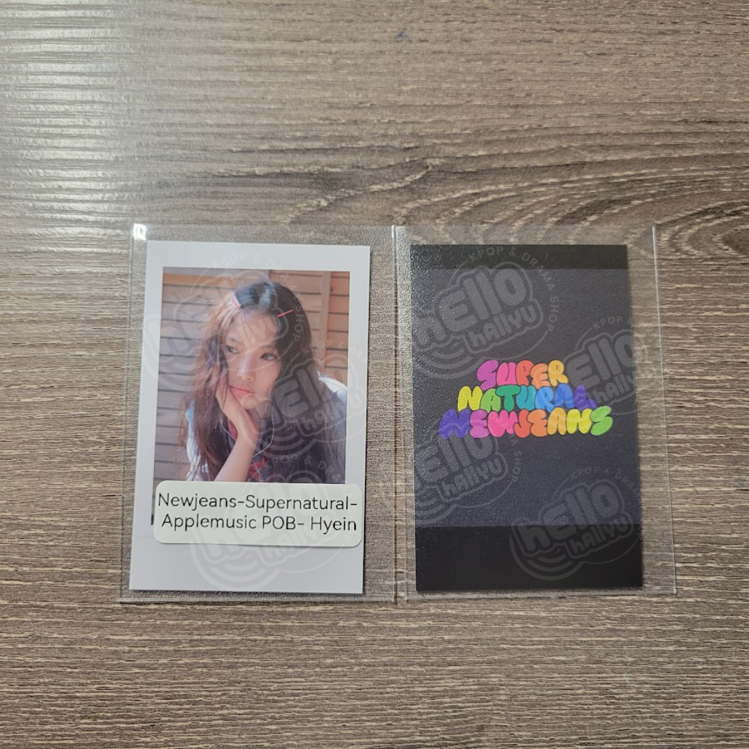 New Jeans "Supernatural" - Apple Music Pre-Order Benefit Photocard (Polaroid)