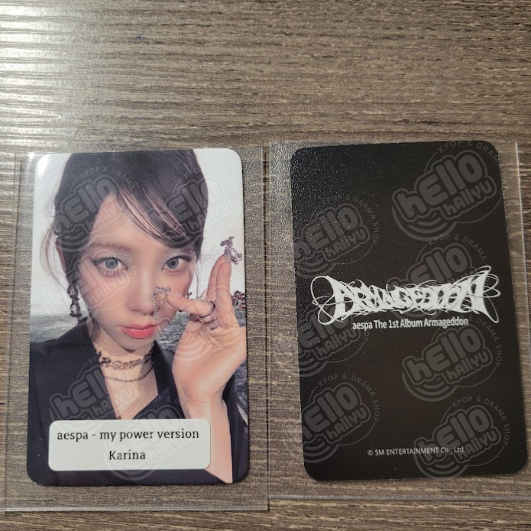 Aespa "Armageddon " - Applemusic Pre-Order Benefit Photocard