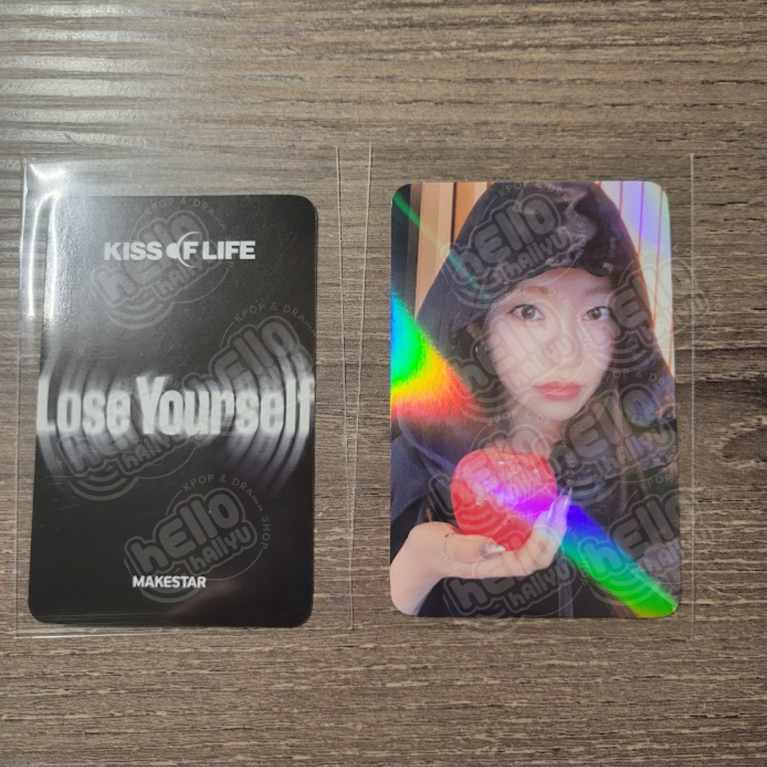 Kiss of Life "Lose Yourself" - OFFICIAL MAKESTAR PRE-ORDER BENEFIT CARD -WITCH/ APPLE