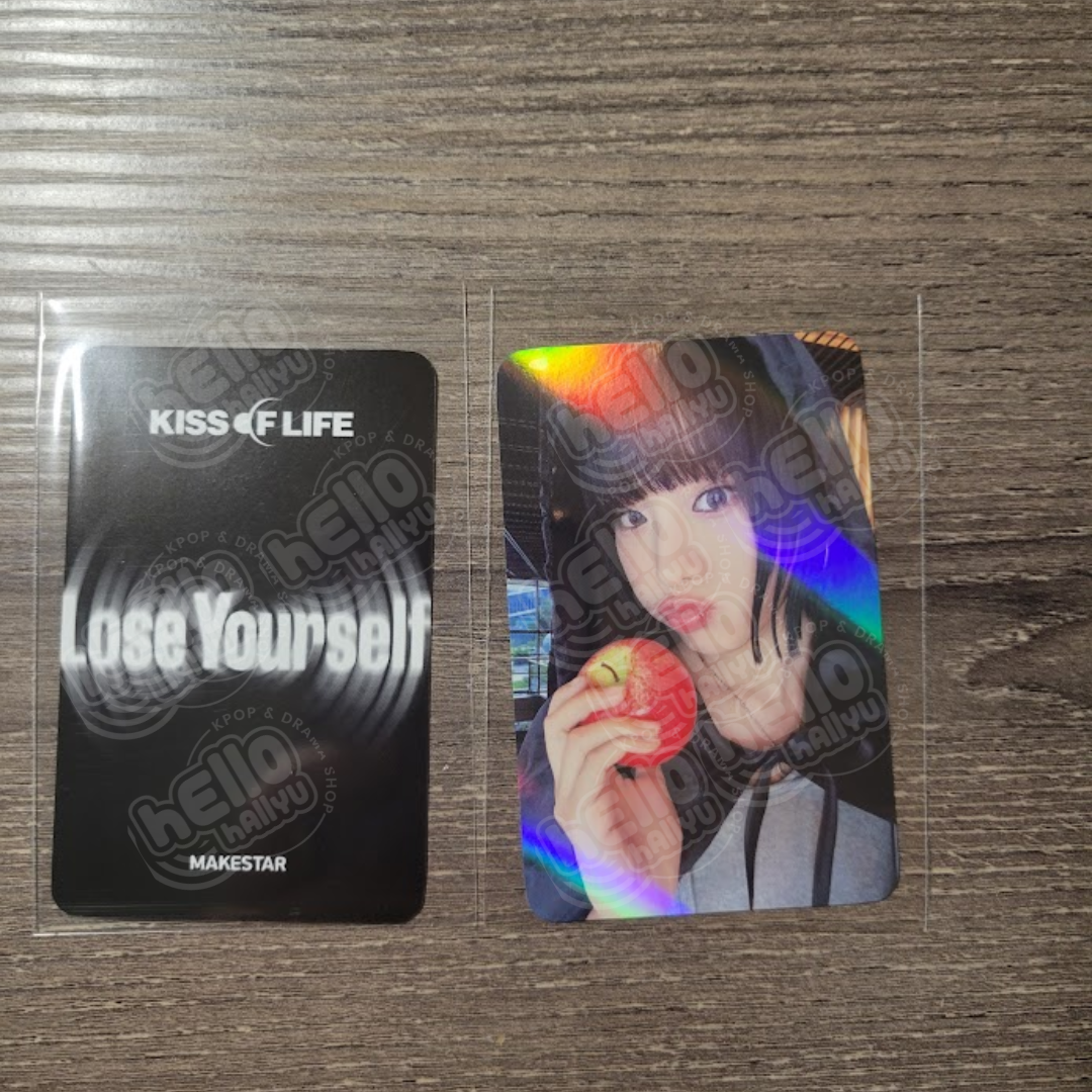 Kiss of Life "Lose Yourself" - OFFICIAL MAKESTAR PRE-ORDER BENEFIT CARD -WITCH/ APPLE