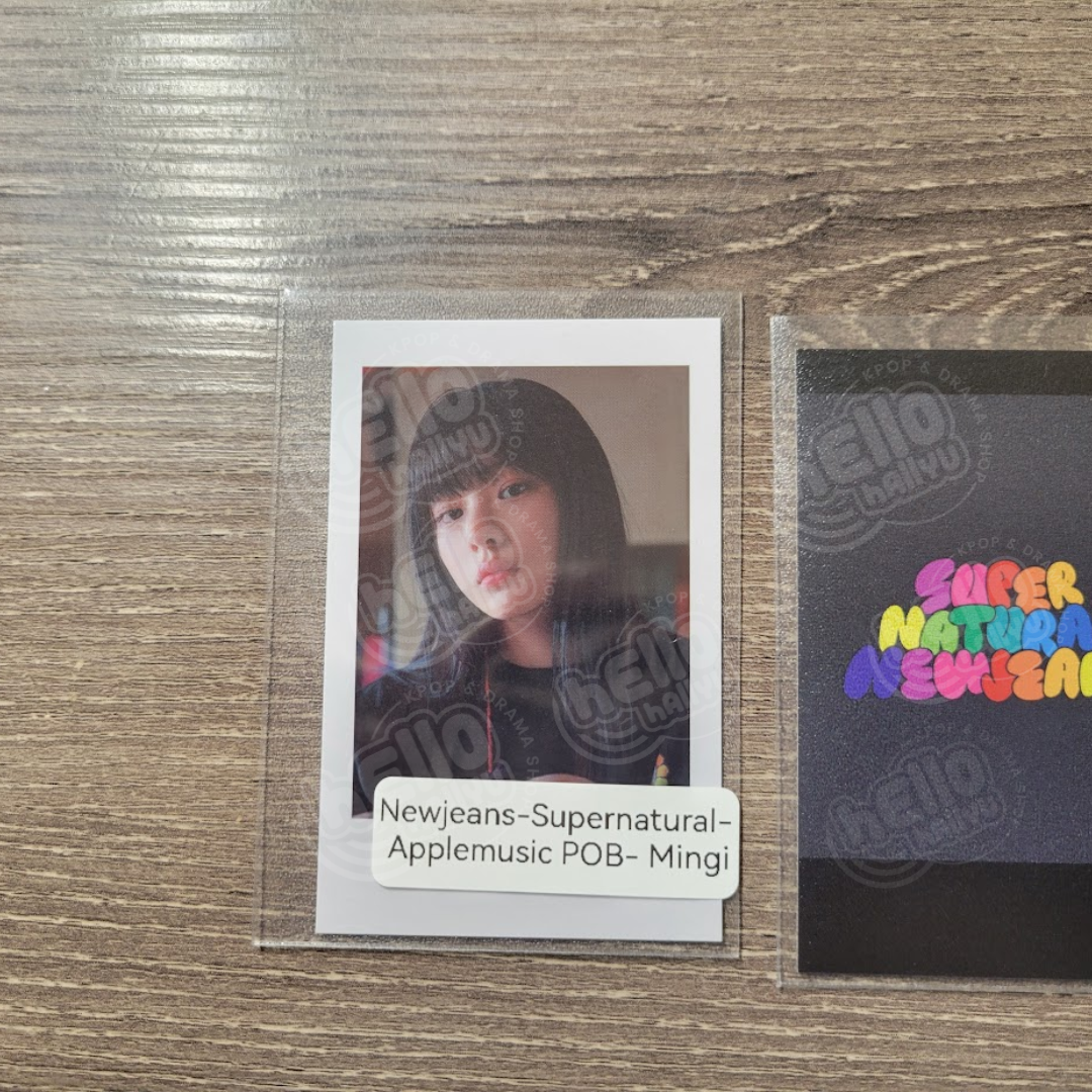 New Jeans "Supernatural" - Apple Music Pre-Order Benefit Photocard (Polaroid)