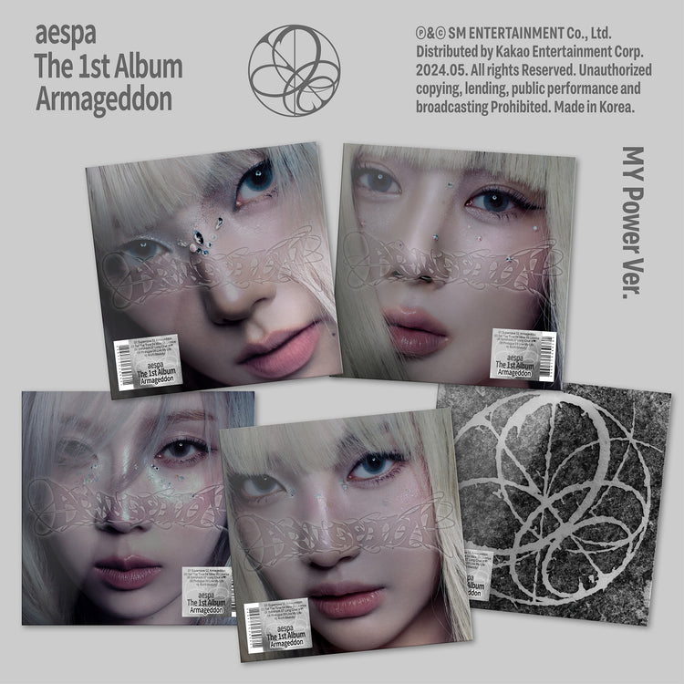 aespa 1st Full Album [Armageddon] (MY Power Ver.) covers