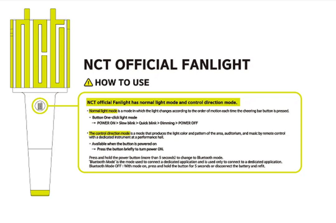 NCT - OFFICIAL LIGHT STICK SMTOWN & STORE GIFT VER - DAMAGED (COSMETIC) OUTBOX