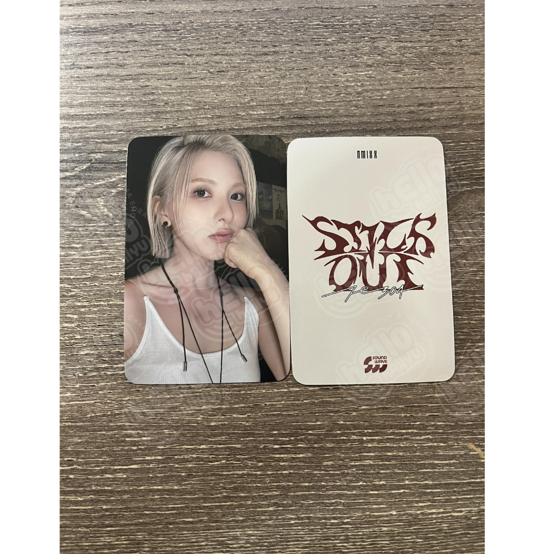 NMIXX "Fe3O4: STICK OUT" - Soundwave Fansign Event Photocard