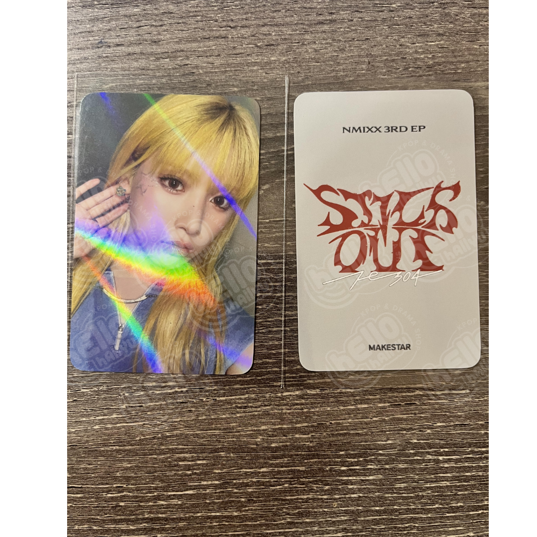 NMIXX "Fe3O4: STICK OUT" - Makestar Pre-Order Benefit Hologram Photocard, Sticker