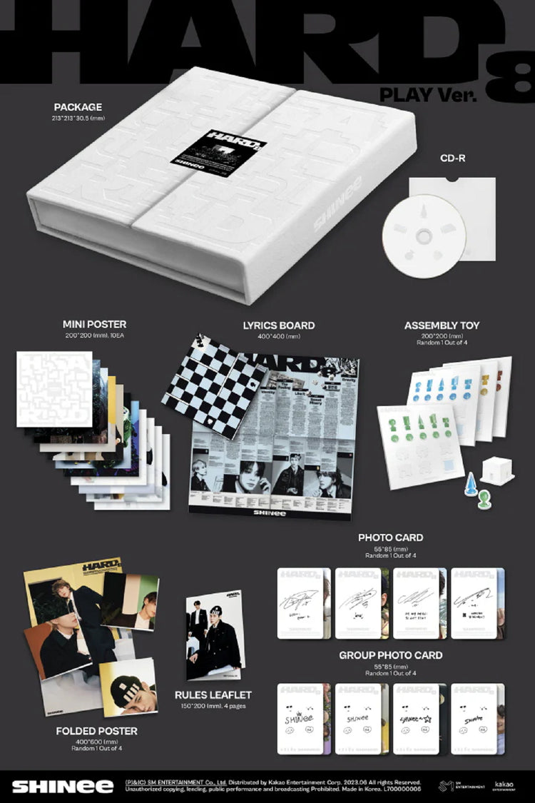 shinee-hard-8th-album-package-version-contents