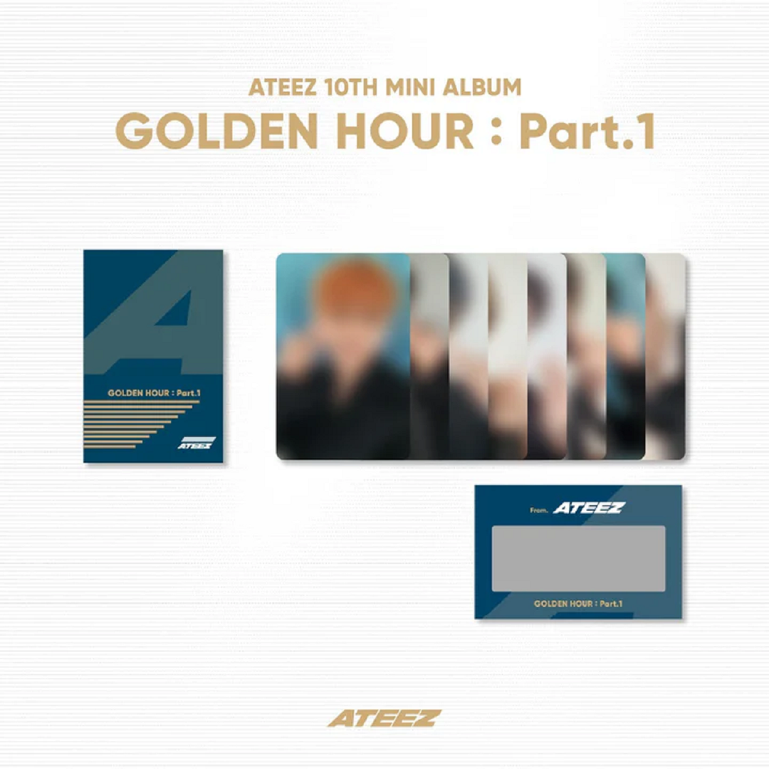 ATEEZ - GOLDEN HOUR : PART.1 OFFICIAL MD PHOTO & SCRATCH CARD A SET