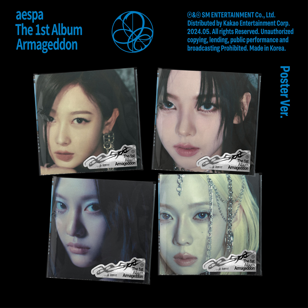 aespa 1st Full Album [Armageddon] (Poster Ver.) covers