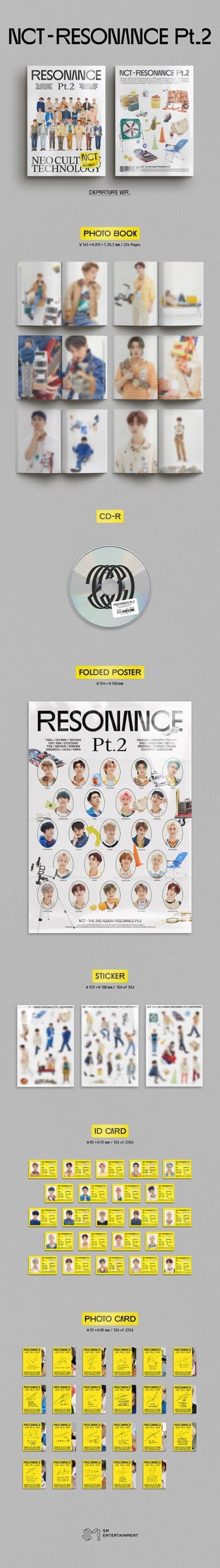 [NCT] 2nd Album [RESONANCE Pt.2] (Departure Ver.) contents