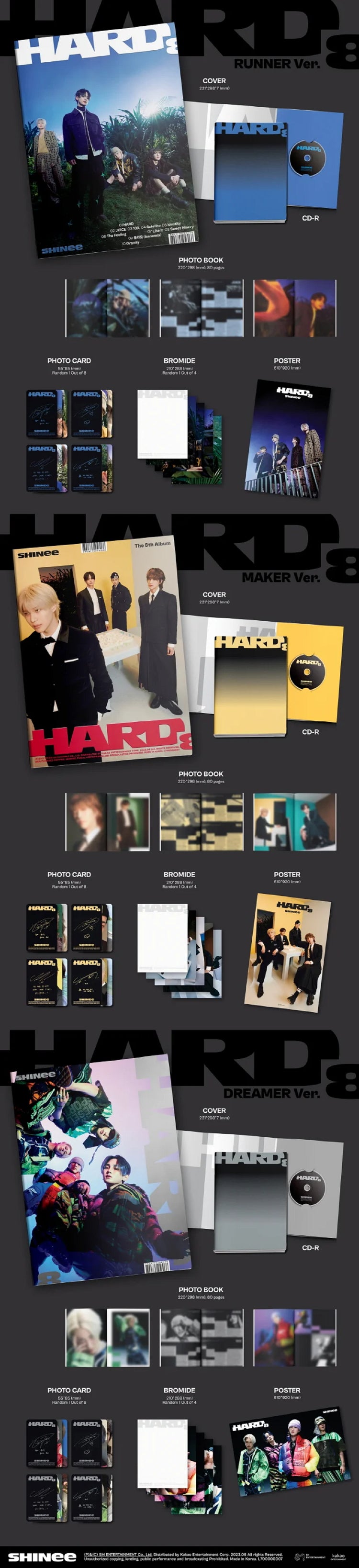 shinee-hard-8th-album-photobook-version-contents