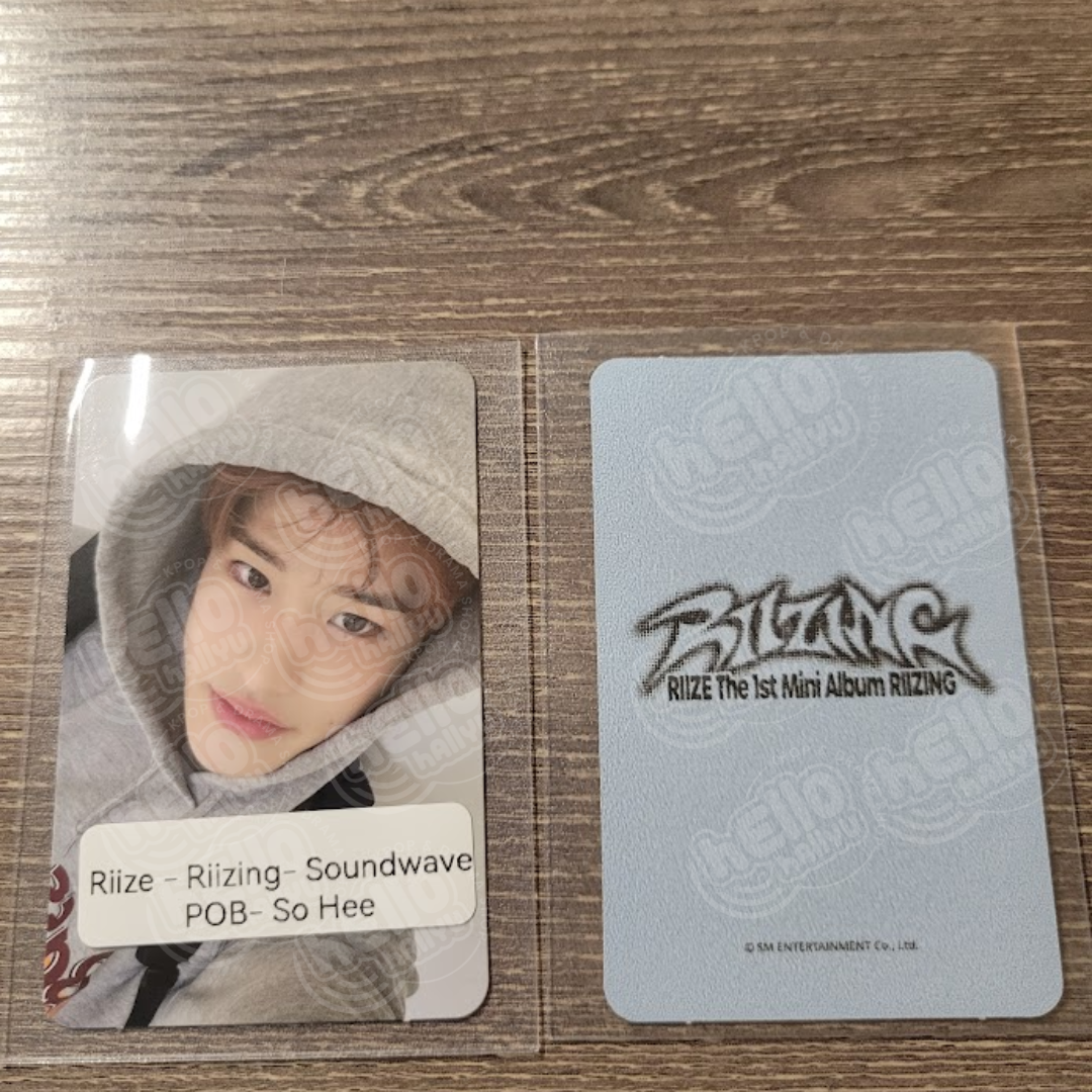 RIIZE "RIIZING" - Soundwave Pre-Order Benefit Photocard