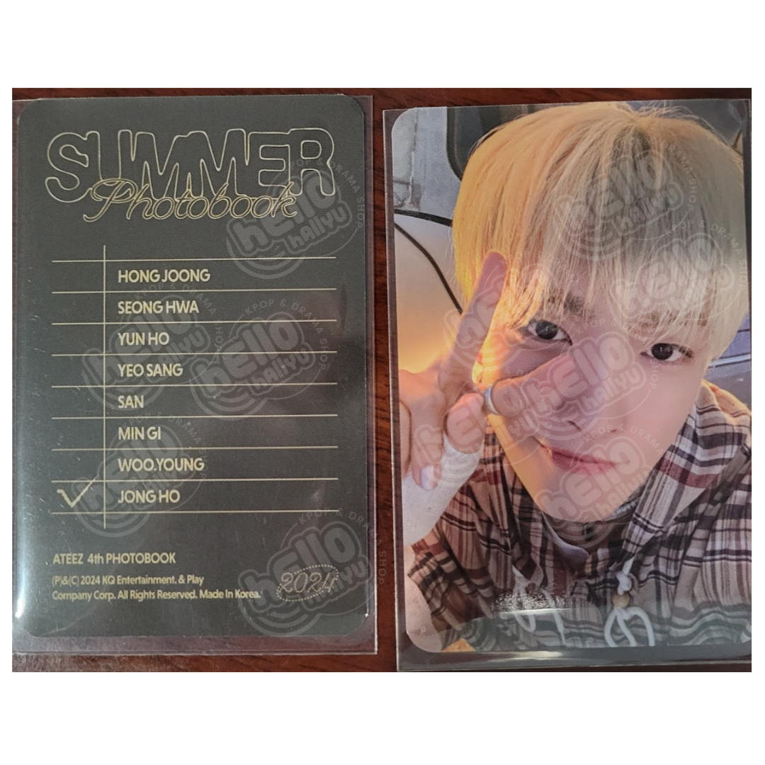 ATEEZ 2024 SUMMER PHOTOBOOK - Yes24 Pre-Order Benefit Photocard