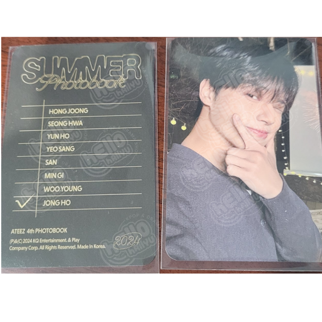 ATEEZ 2024 SUMMER PHOTOBOOK - Yes24 Pre-Order Benefit Photocard