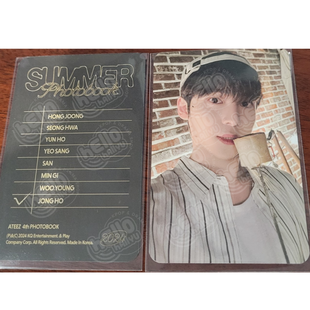 ATEEZ 2024 SUMMER PHOTOBOOK - Yes24 Pre-Order Benefit Photocard