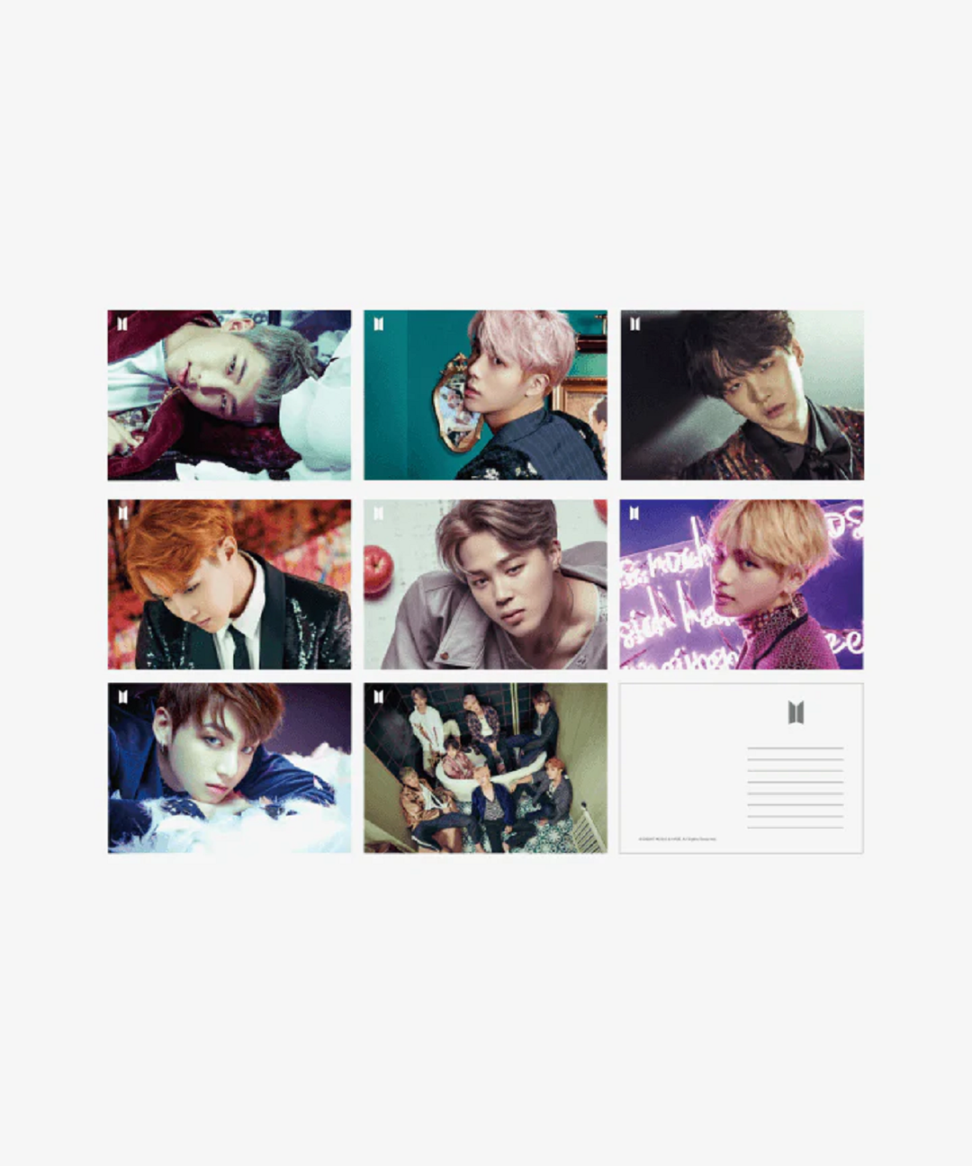 BTS - BTS LENTICULAR POSTCARD + PHOTOCARD PACKAGE VER.3 (WINGS)