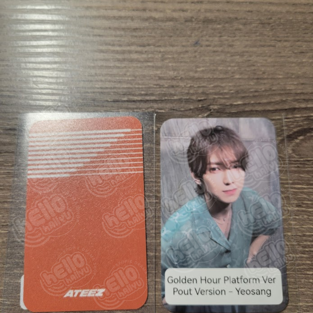 Ateez - Golden Hour: Part 1- Platform - Official Pre-Order Benefit Photocard - Pout Version