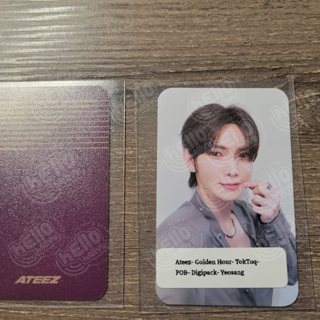 Ateez "GOLDEN HOUR : Part.1" - Official POB Photocard [Digipack Ver.]