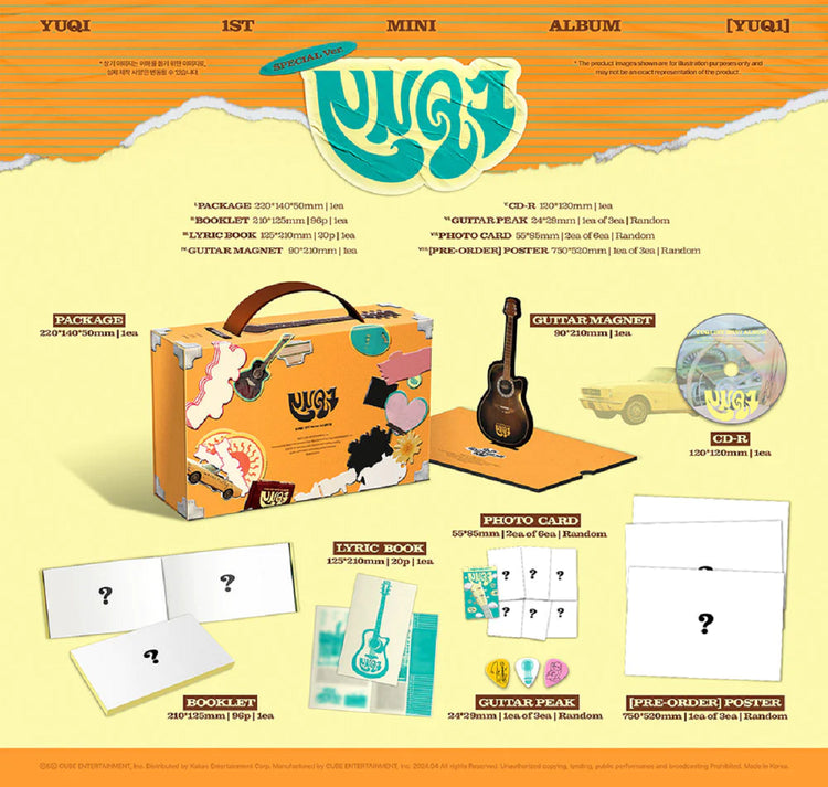 YUQI (G)-IDLE - YUQ1 1ST MINI ALBUM SPECIAL VER CONTENTS